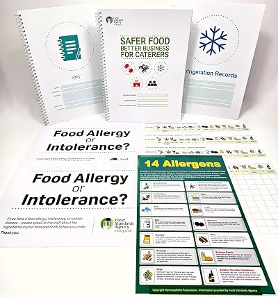 HarmonyDelta SFBB Food Safety Pack Caterers 2026 Manual Diary Records Signs