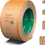 Pandabode Kraft Paper Packing Tape 48mm x 50m Brown Eco Friendly 1/3/6/12 Pack