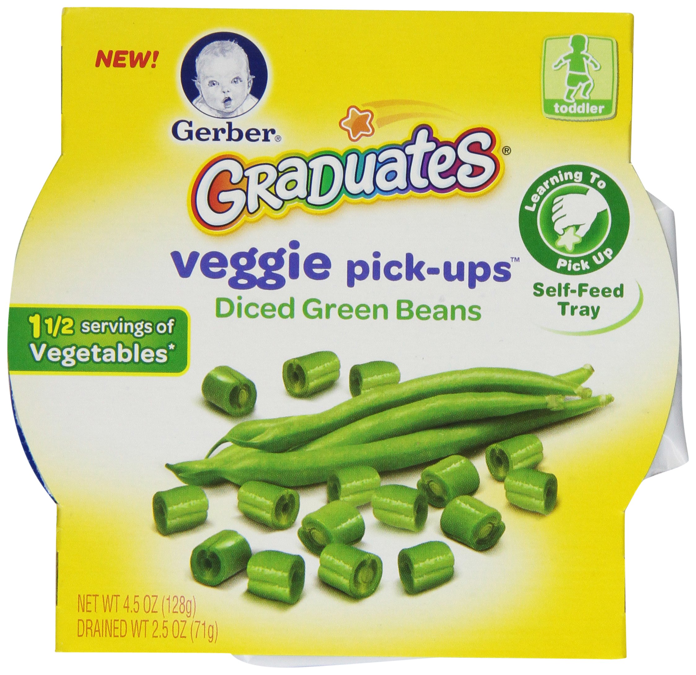 Gerber Graduates Fruit Pick Ups Diced Apples, 4.5Ounce (Pack of 8