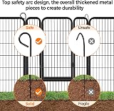 Yaheetech Dog Playpen 6 Panel 100cm Height Heavy Duty Fence for Garden Yard view 6