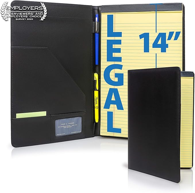 Stradfield Padfolio, 8.5 x 14 Inch Full Legal Size, Job
