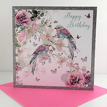 Nigel Quiney Birthday Card For Granddaughter - Floral Balloon And - View #5