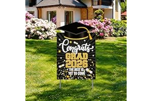 YZWXZY Graduation Yard Sign 2026 with Stakes - 16 Inch | Congrats Grad Decorations | Party Signs for Yard