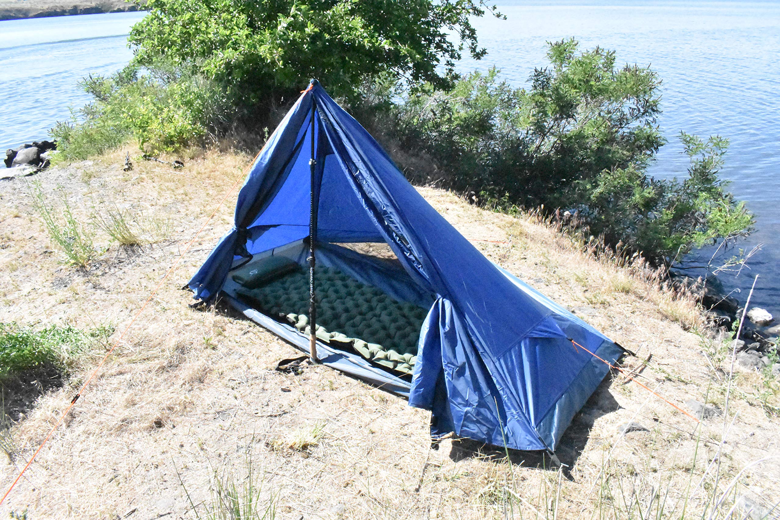 river country products one person trekking pole tent