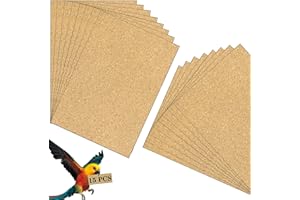 CLYAIRMAO Gravel Paper for Bird Cage,Birdcage Liner Papers Cuttable Gravel Liner Sea Sand Paper Pet Animal Cages Cushion Great for Hard-Billed Birds Parrot | Clean Safe & Aids in Digestion (15 PCS - 17" x 11")