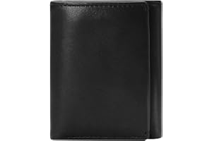 House of Jack Co. Eastwood Mens TRIFOLD Wallet | RFID Blocking Mens Leather Wallet | Double Bill Compartment | Nappa Full Grain Leather