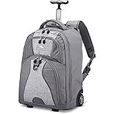 High Sierra Freewheel Wheeled Laptop Backpack, Silver Heather, 20.5 x 13.5 x 8-Inch