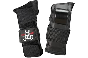 Triple Eight WRISTSAVER Wrist Guards, Black – Ideal for Skateboarding, in-line Skating, and Roller Skating