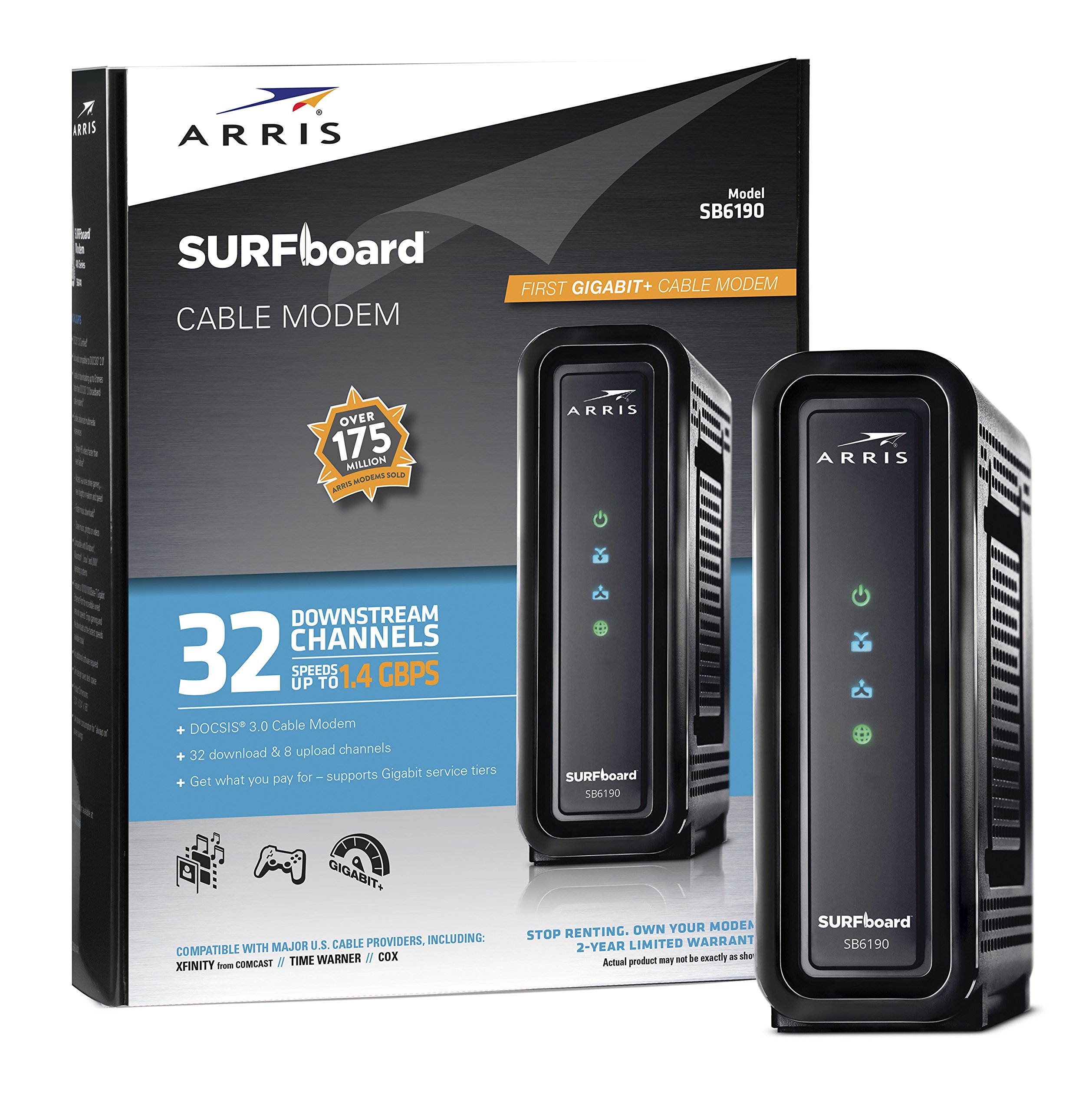 Arris Surfboard Cable Modem Retail Packaging Broadbandcoach