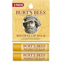 Burt's Bees 100% Natural Origin Moisturizing Lip Balm, Original Beeswax, 2 Tubes in Blister Box