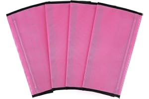 CFDXK Fly Boots for Horses Set of 4, Breathable Plastic Mesh Fly Boots (Pink, Medium Size)