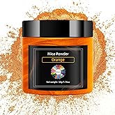 NTWJNJY Orange Mica Powder for Epoxy Resin，Natural Shimmer Mica Powder Used for Coloring car Spray Paint, Candles, soap, Eye Shadow, Lip Gloss, Nail Polish(50g/1.7oz)