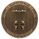 Hardware Philosophy Flower Pot Brass Cabinet Faceplate Set – 140mm Antique Backplate With Pulls & Hardware
