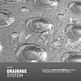 KEPLIN Premium Non-Slip Bath Mat 40x100cm 200 Suction Cups Grey view 4