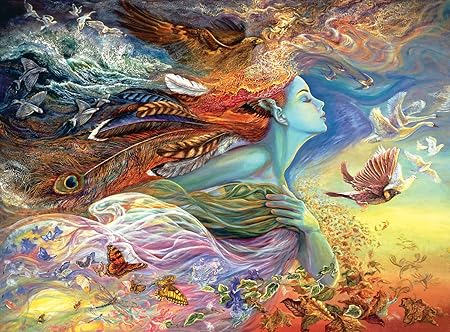 Buffalo Games Josephine Wall - Spirit of Flight - Glitter Edition - 1000 Piece Jigsaw Puzzle