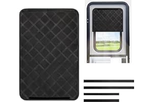RedCall Rv Door Window Shade,Foldable Camper Sun Shade Windshield Blackout Cover,RV Accessories Fits for RV Interior Door Window 16 x 25 inch