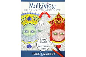 Multiview Illusions Coloring Book: Ambiguous Optical Illusion Adult Coloring Book