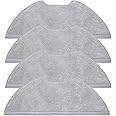 DianSung Mop Cloth for Eureka NERE10s E10S, ​​for Obode A8 A8 Plus, for Midea M9 Robot Vacuum Cleaner Replacement Parts, Soft microfiber Mop