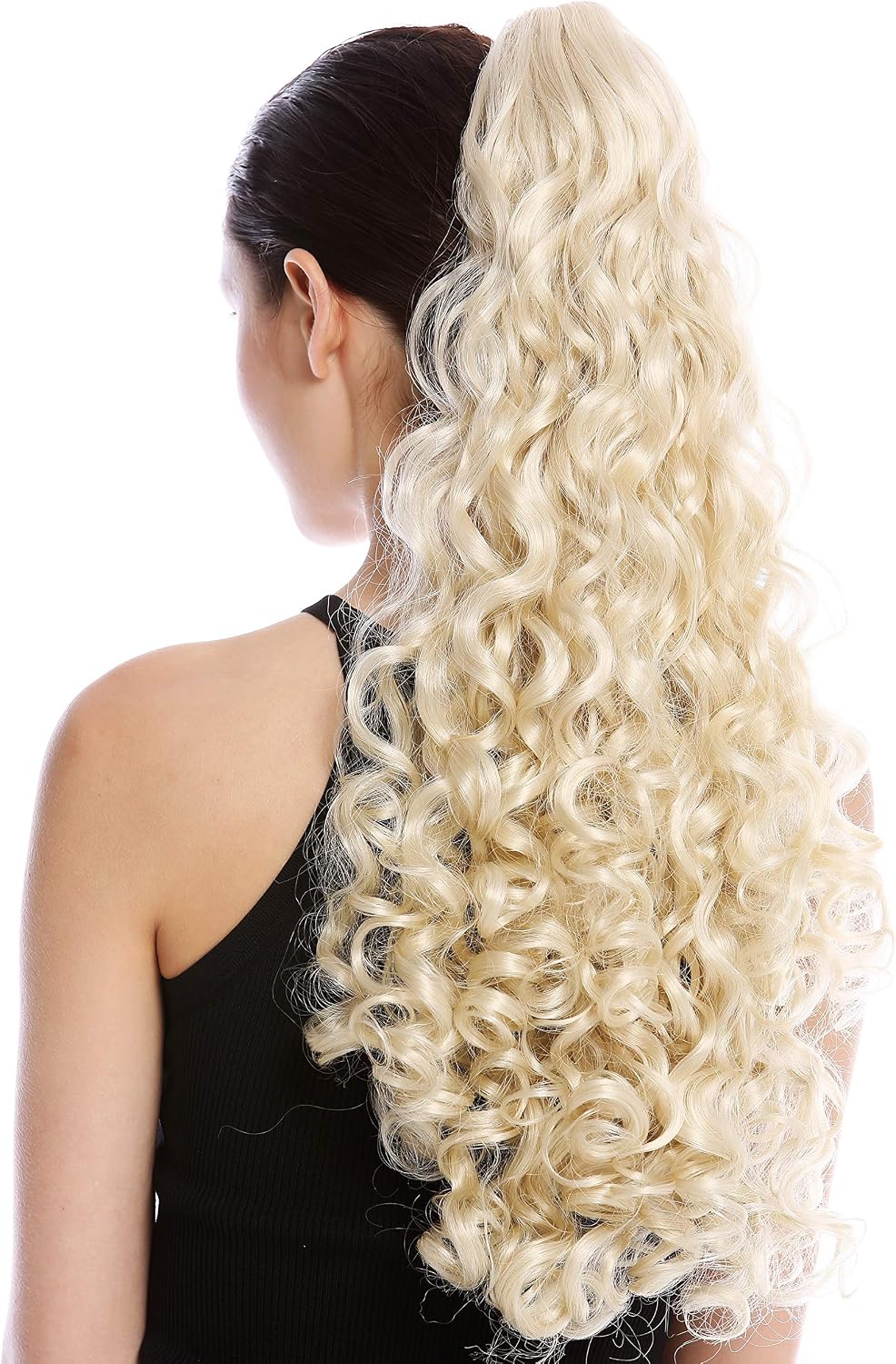 Postiche Queue De Cheval Longue 65cm - Blond Clair Cuivré Chocolat - Synthétique - Neuf