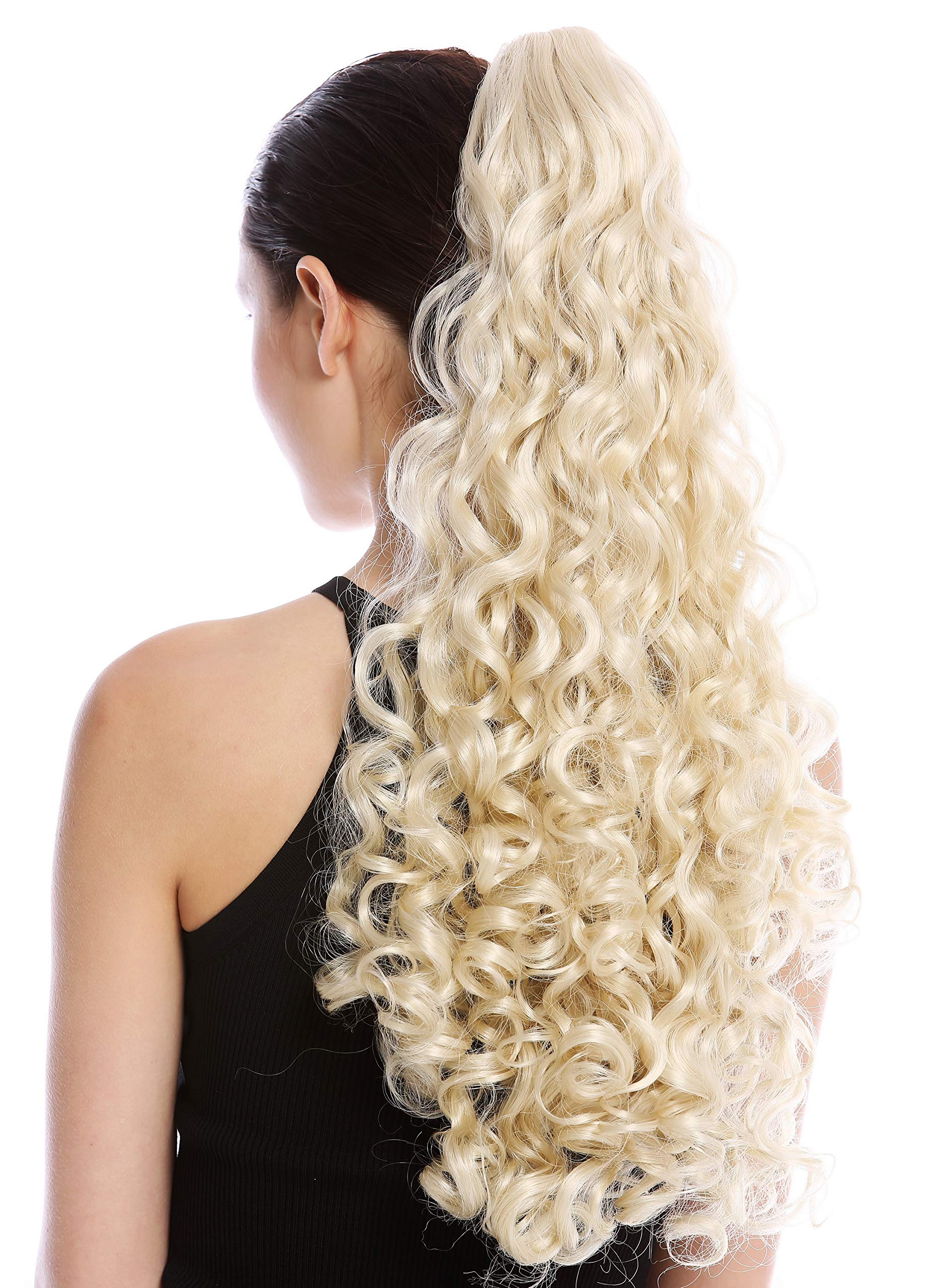 WIG ME UP - 9563B-V-88 Ponytail Hairpiece Extensions very long voluminous curled curls bright blond 23inch