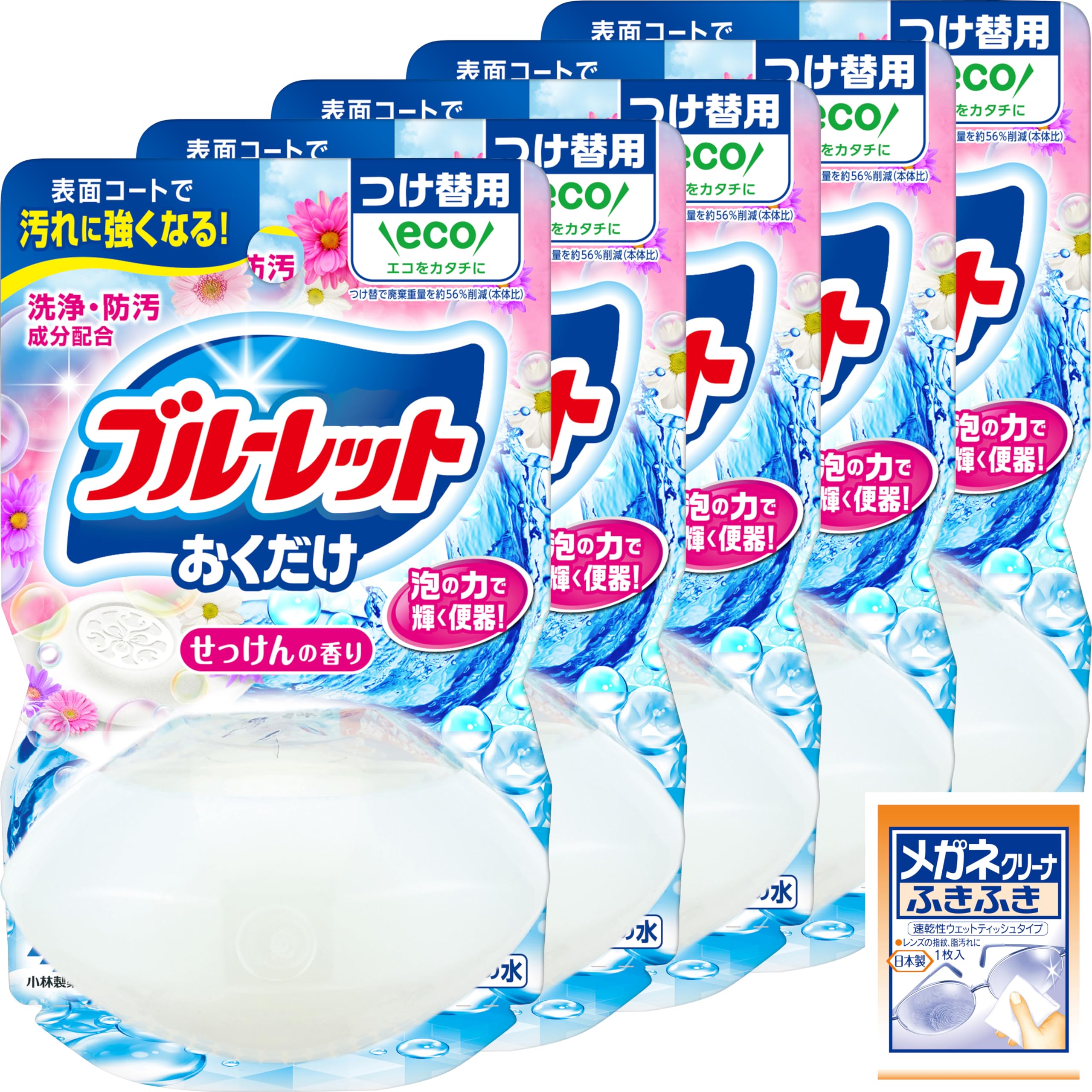 小林製薬 液体ブルーレットおくだけ せっけんの香り 詰め替え用 70ml 5個の商品画像