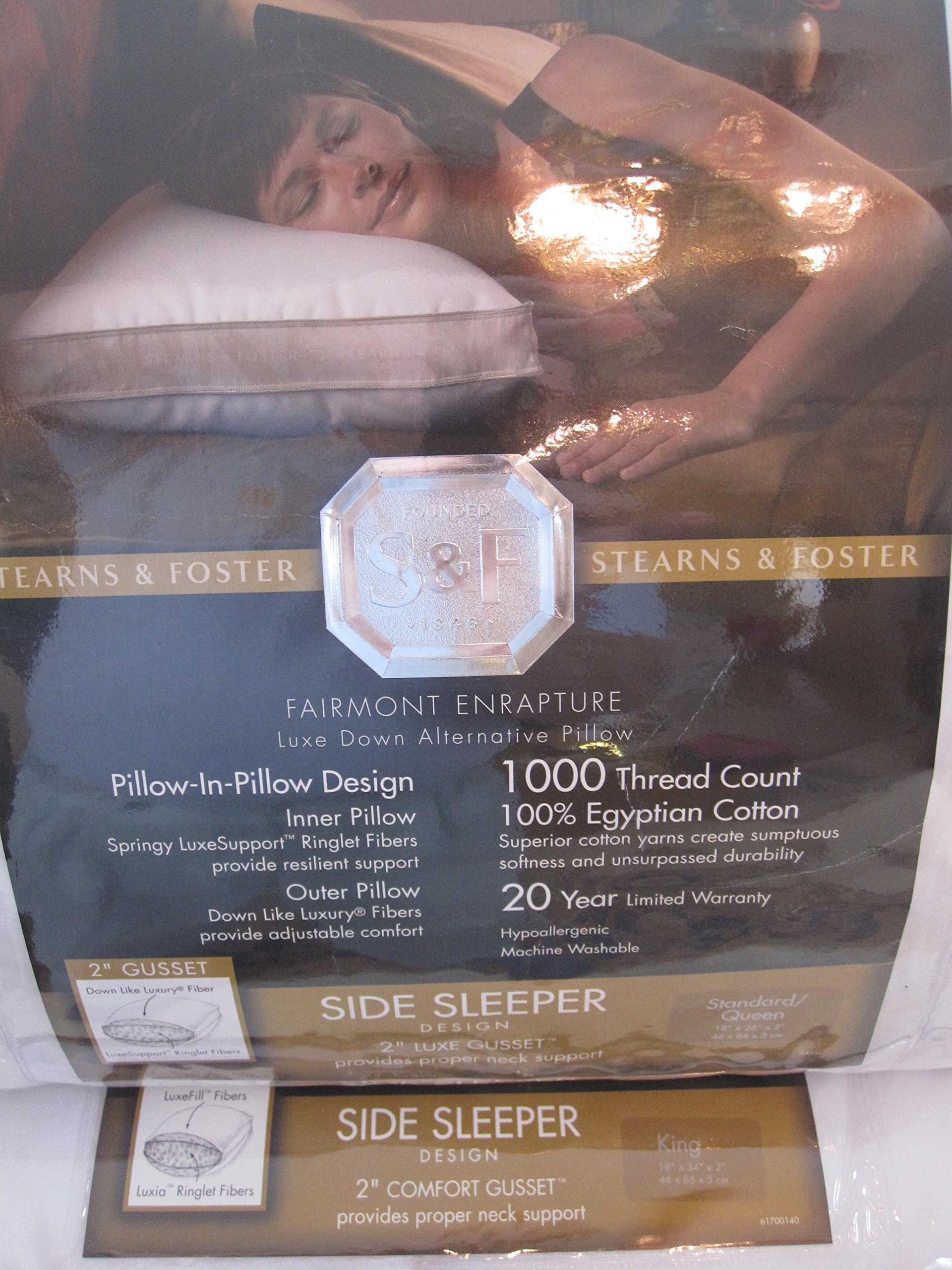 Buy Stearns & Foster Fairmont Enrapture Luxe Down Alternative Sideer