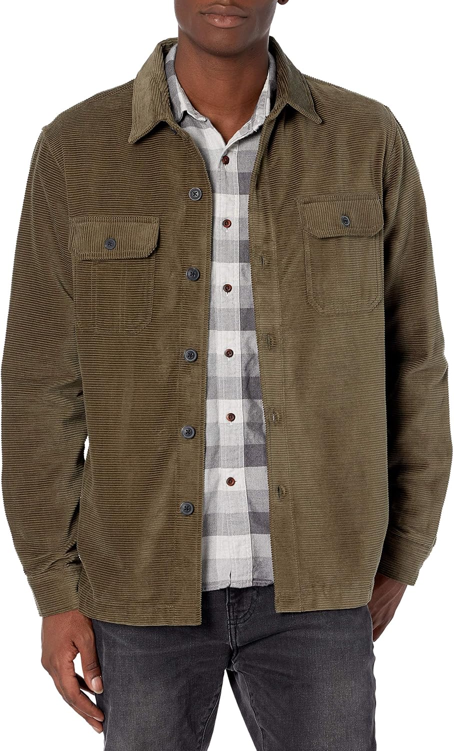 UNIONBAY mens Scout Vintage Corduroy Shirt Jacket: Clothing
