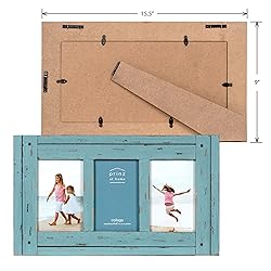 Prinz Homestead Blue Three-Picture Frame, 4 x 6