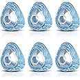 Tudomro 6 Pack Cpap Mask Liners for Full Face Cover, Soft Reusable Cushion Mask Covers Absorb Facial Oils and Moisture(Blue)