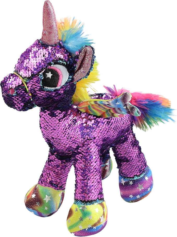 sequin unicorn teddy