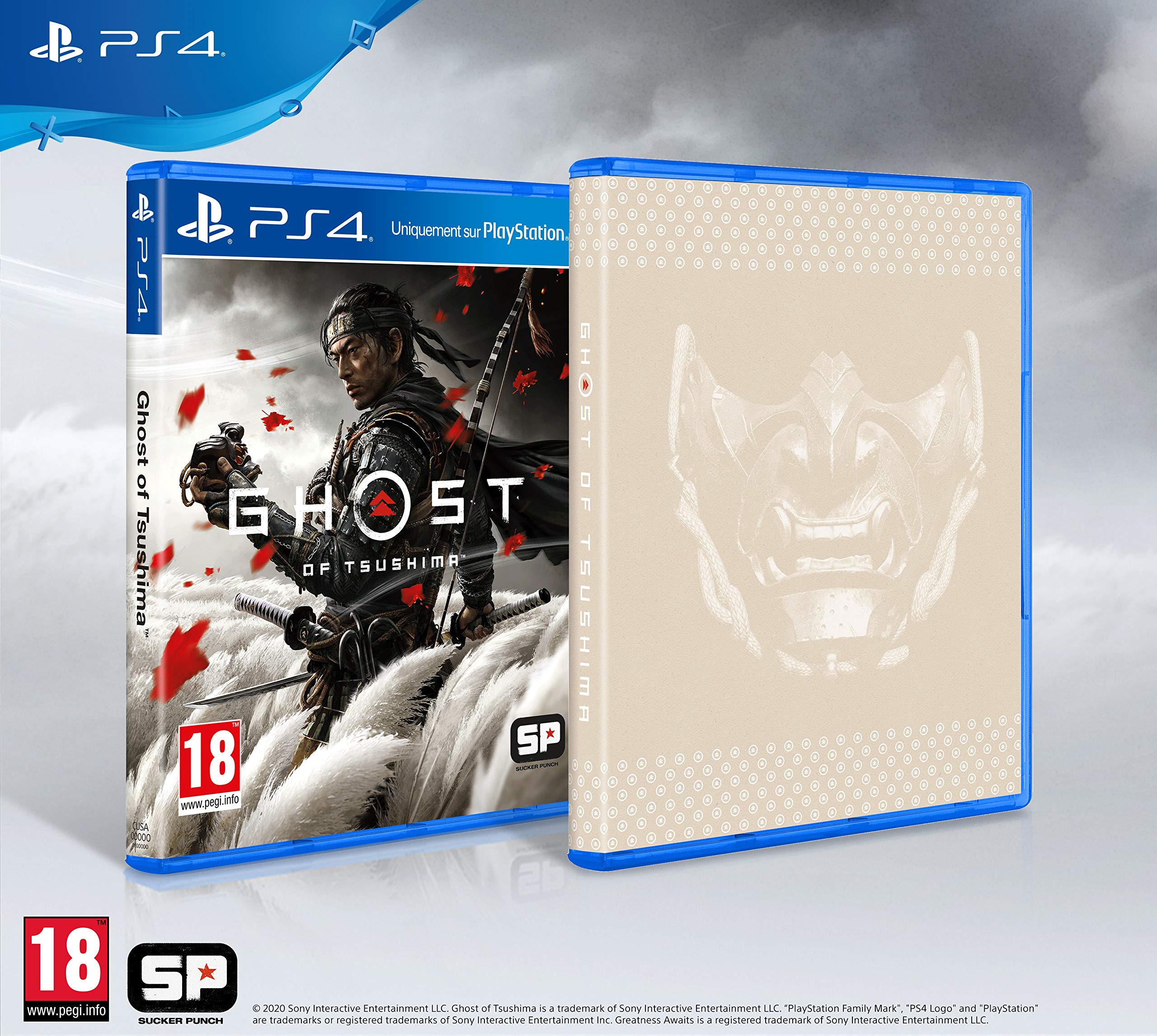 Sony, Ghost Of Tsushima PS4, Jeu D'Action Et D'Aventure, Édition Standard +, 1 Joueur, Version Physique Avec Cd, En Français, Pegi 18+, Jeu Pour PlayStation 4