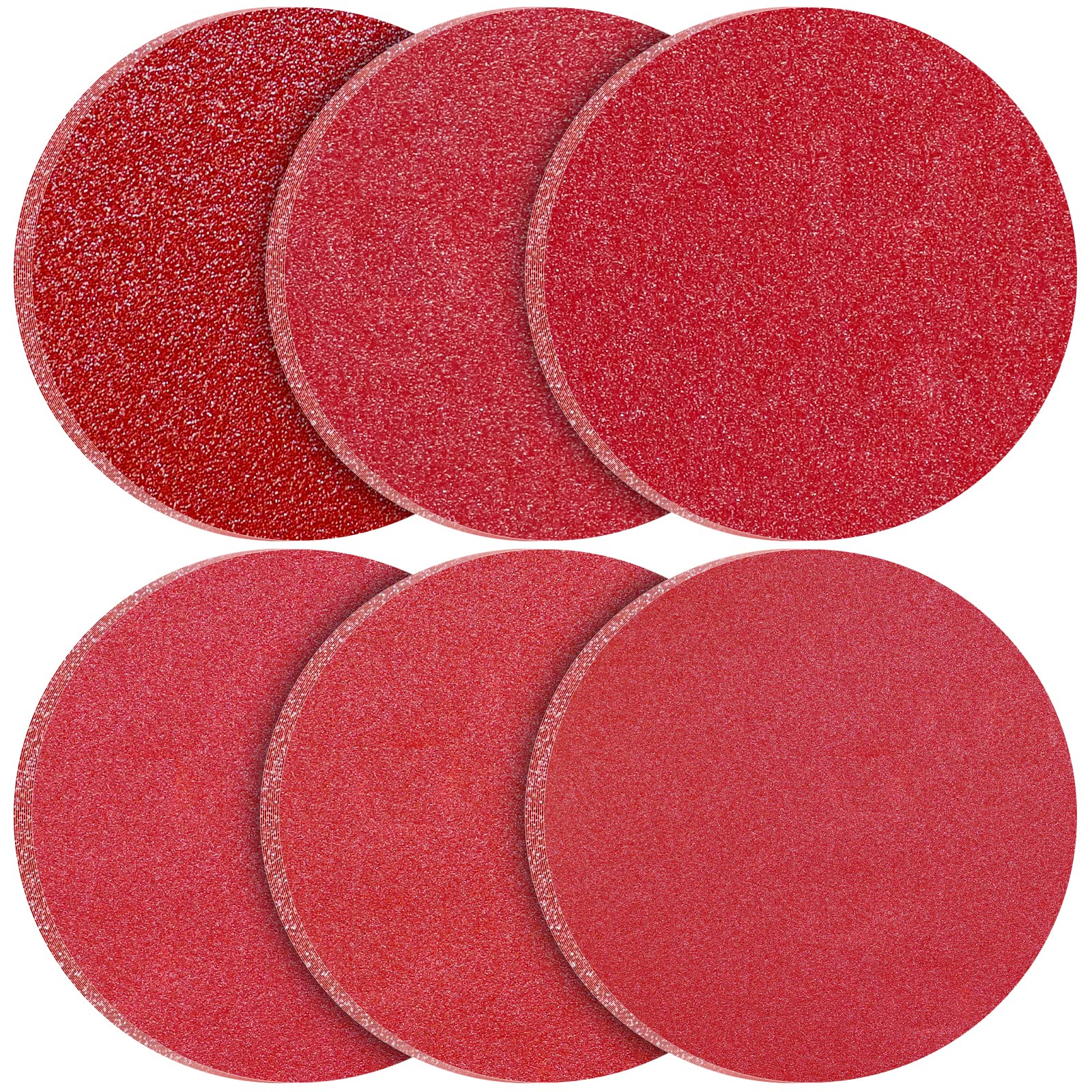 KONGMING 180mm Sanding Discs Hook and Loop 60pcs Grit 40 80 120 180 240 320 for Drywall Sander