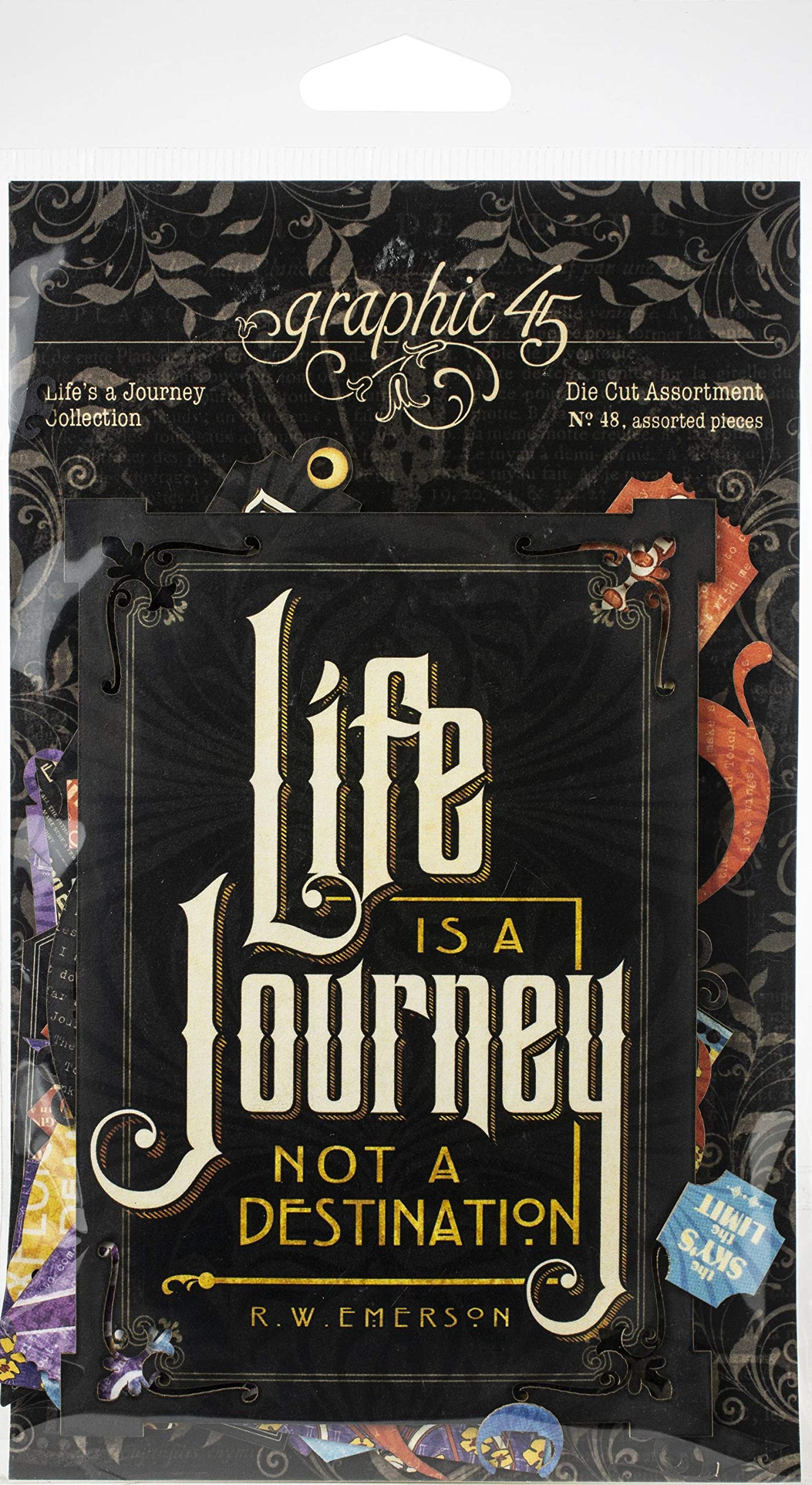 GRAPHIC 45 Life's Journey DCUTS Assortment, Cardboard, Multi-Colour, Small