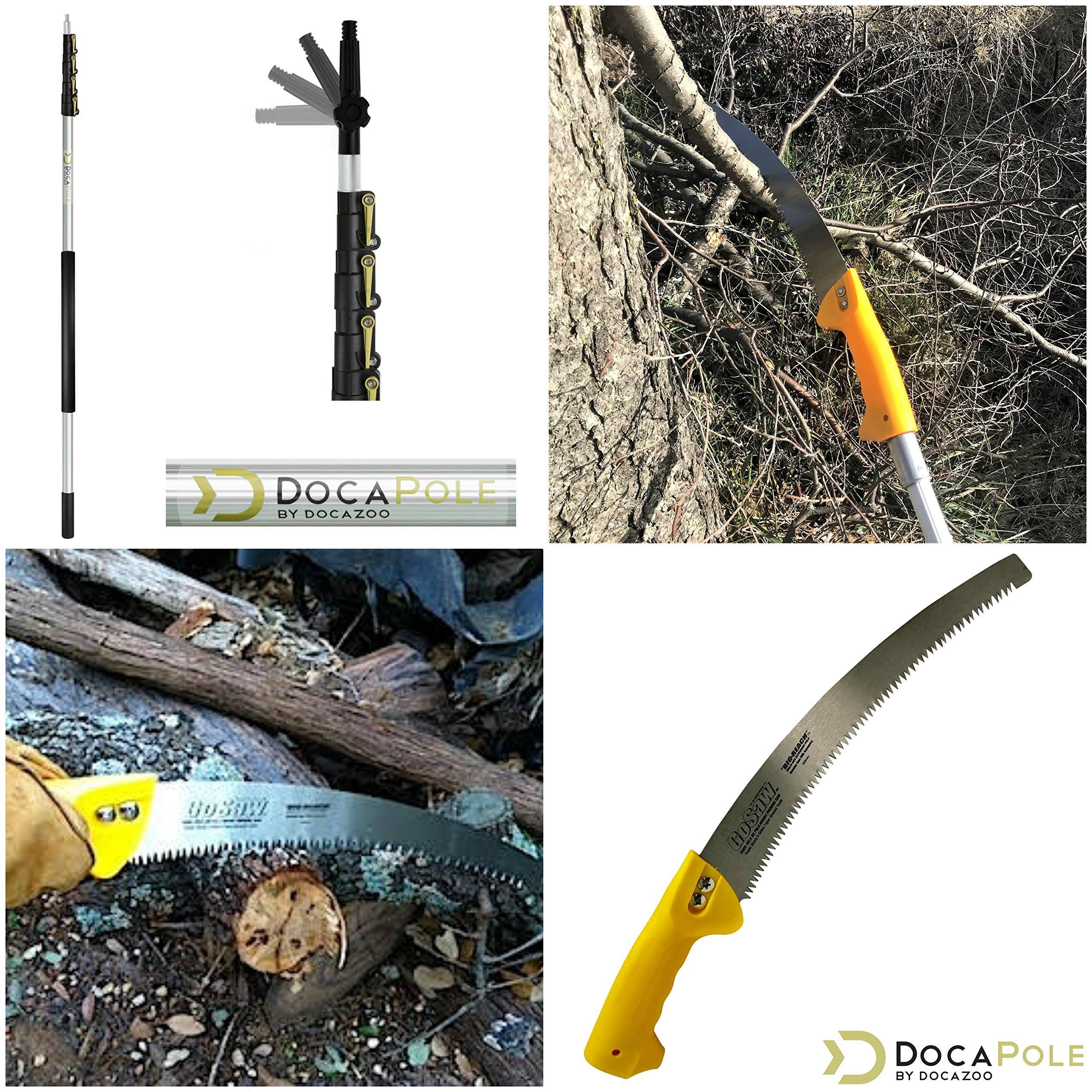 DocaPole 624 Foot Pole Pruning Saw // DocaPole Extension Pole + GoSaw