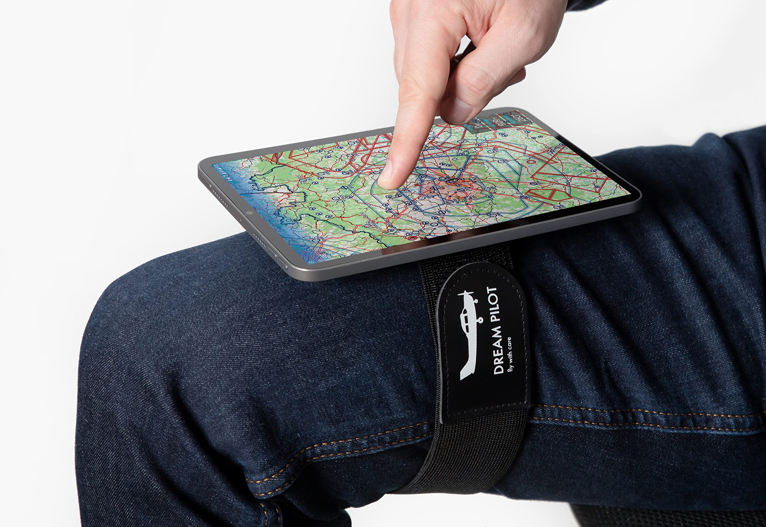 Dream Pilot Kneeboard for iPad, iPad mini, iPhone, Any Android Smartphone, Any Tablet, Universal Solution – Slim, Stable, MIL-STD 810G Certified Design