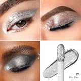 Oulac Liquid Glitter Eyeshadow Silver Shimmer 6.8g Vegan Cruelty-Free view 3