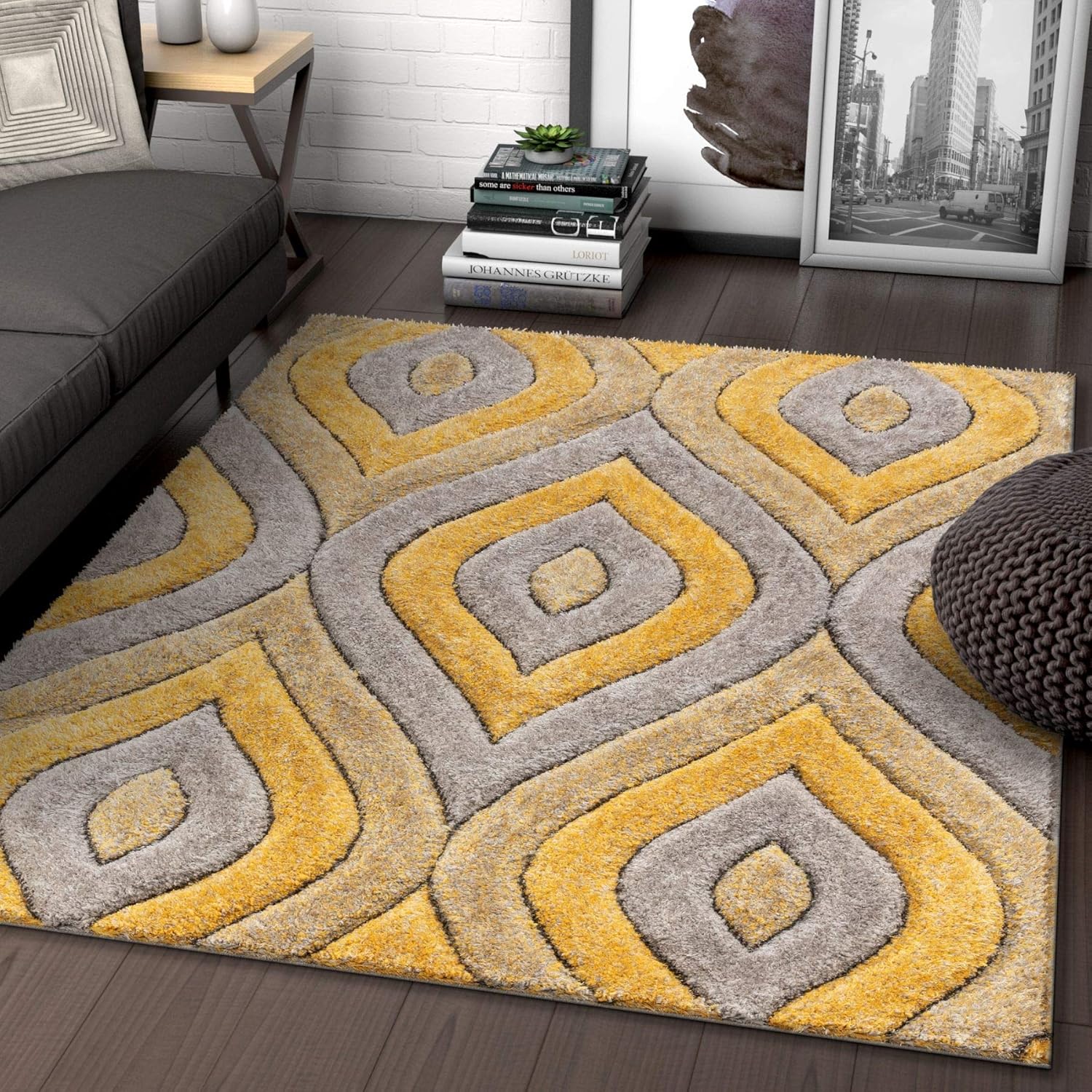 Best shag gold rugs for living room