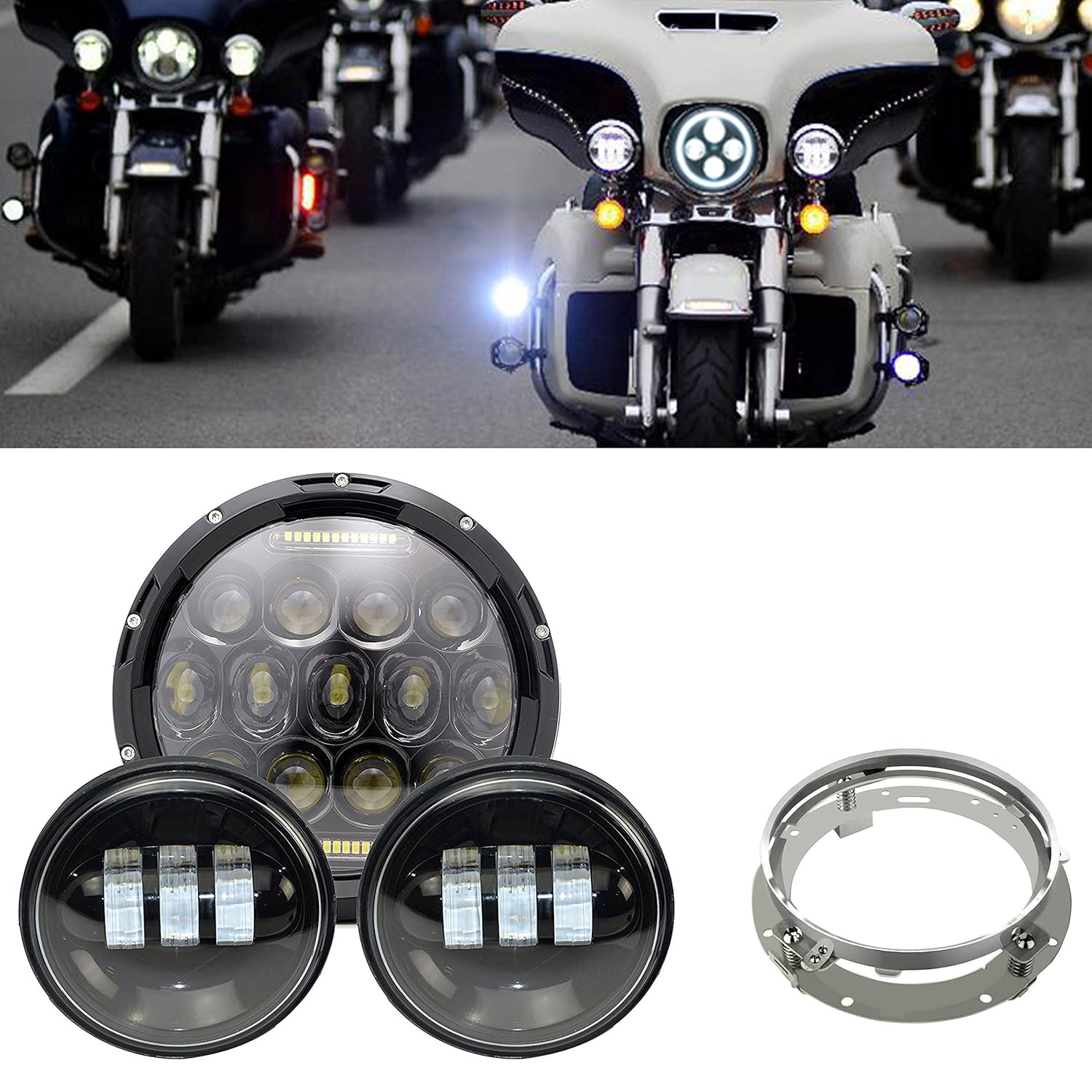 Daymaker Replace 7inch LED Headlight Motorcycle Harley Davidson Road