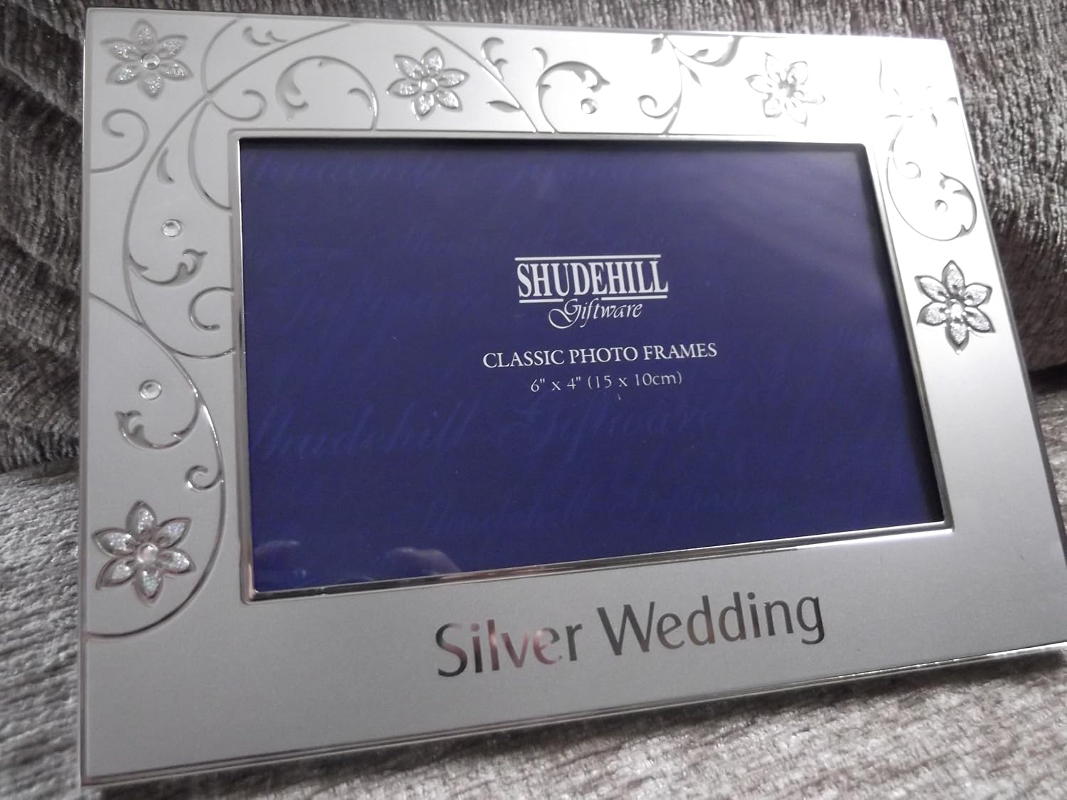 Silver Wedding 25th Anniversary Photo Frame Amazon.co.uk Kitchen & Home