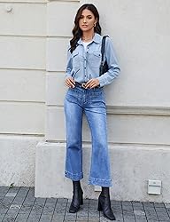 luvamia Wide Leg Jeans for Women Trendy High
