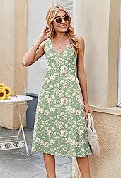 Zeagoo Women Summer Dress Sleeveless 2025 A Line
