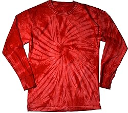 Colortone Tie Dye L/S XL Spider Red