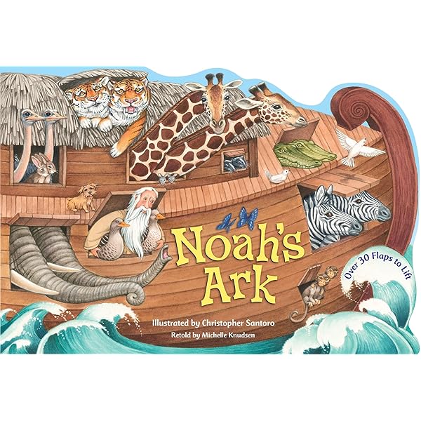 英語　ボードブック　　　Noah's Ark On Noah's Ark (Oversized Lap Board Book): Brett, Jan, Brett