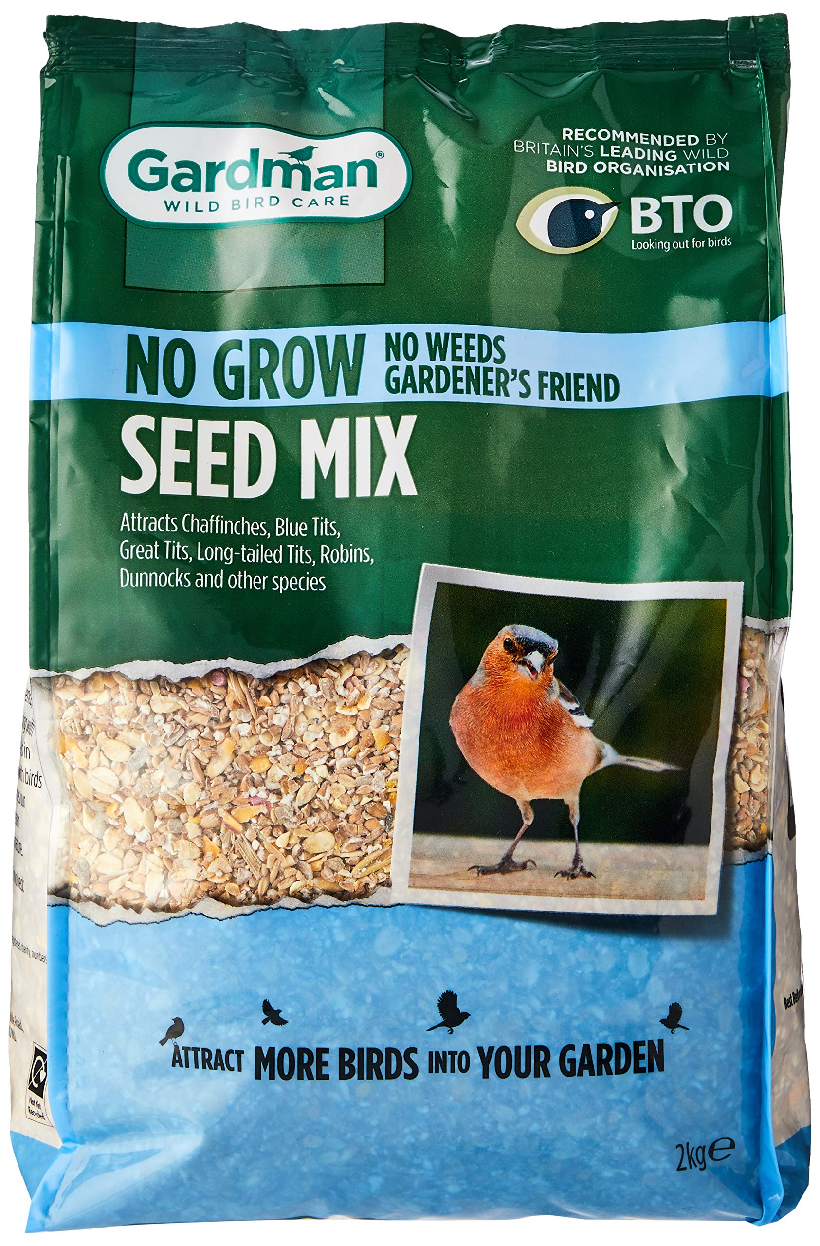Gardman A06565 No Grow Seed Mix, Natural, 2 kg
