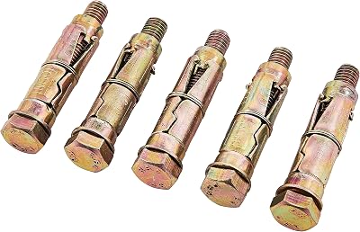Amtech S5935 5 Piece M10 x 70mm Expansion Bolts