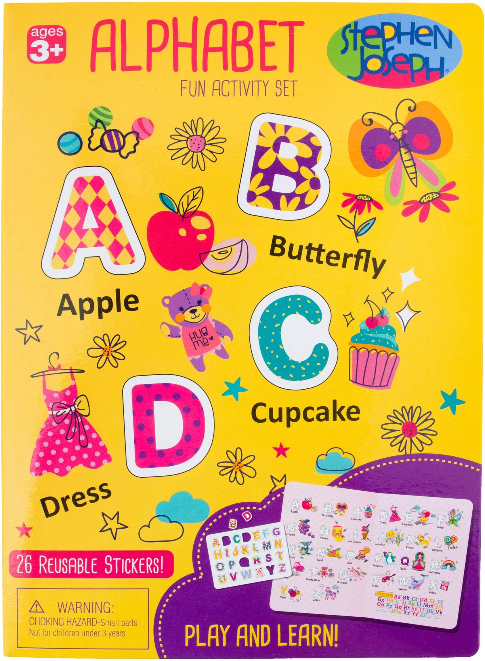 Stephan Joseph Static Cling Alphabet Girl (S19)