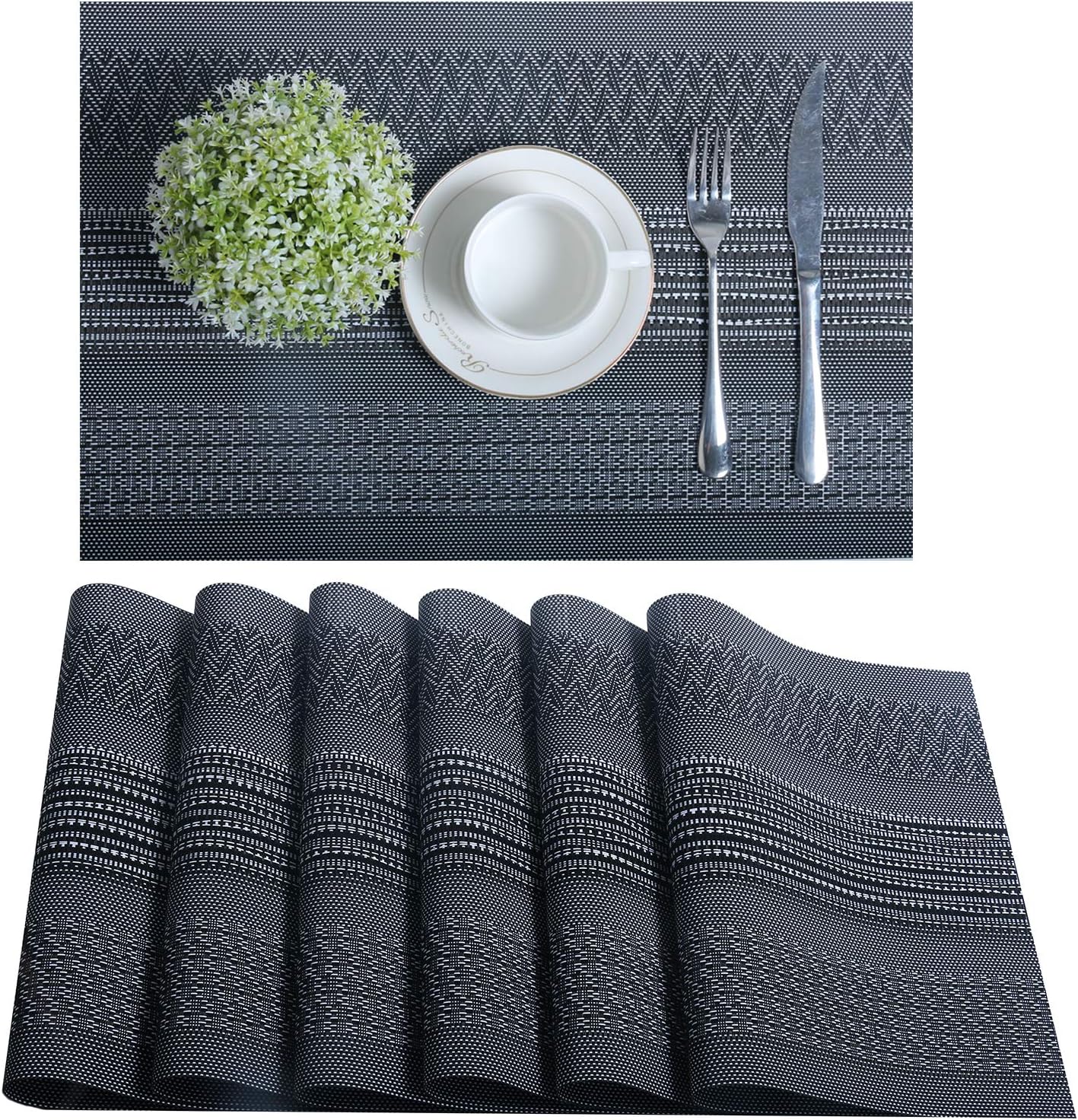Best polyester placemats for dining table set of 6