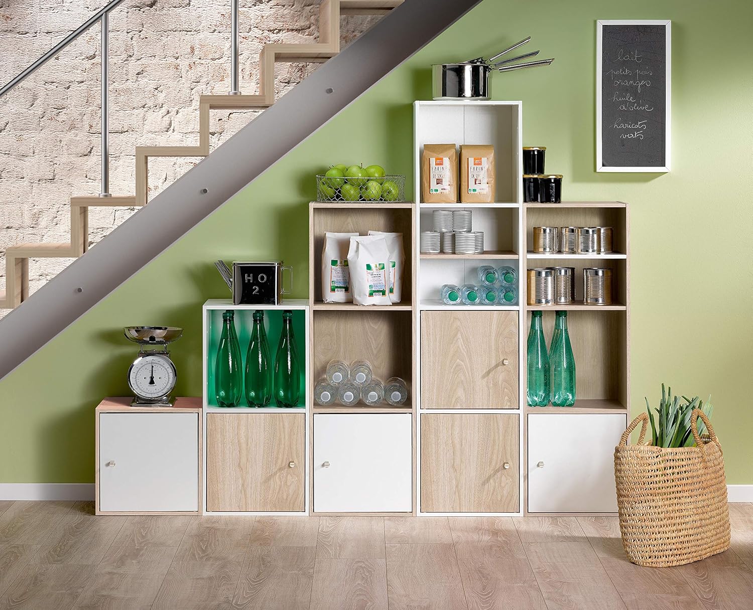 Infantil Alsapan Alsakaz 2 Cubos, 34,9 x 33,7 x 68,8 cm Estantería