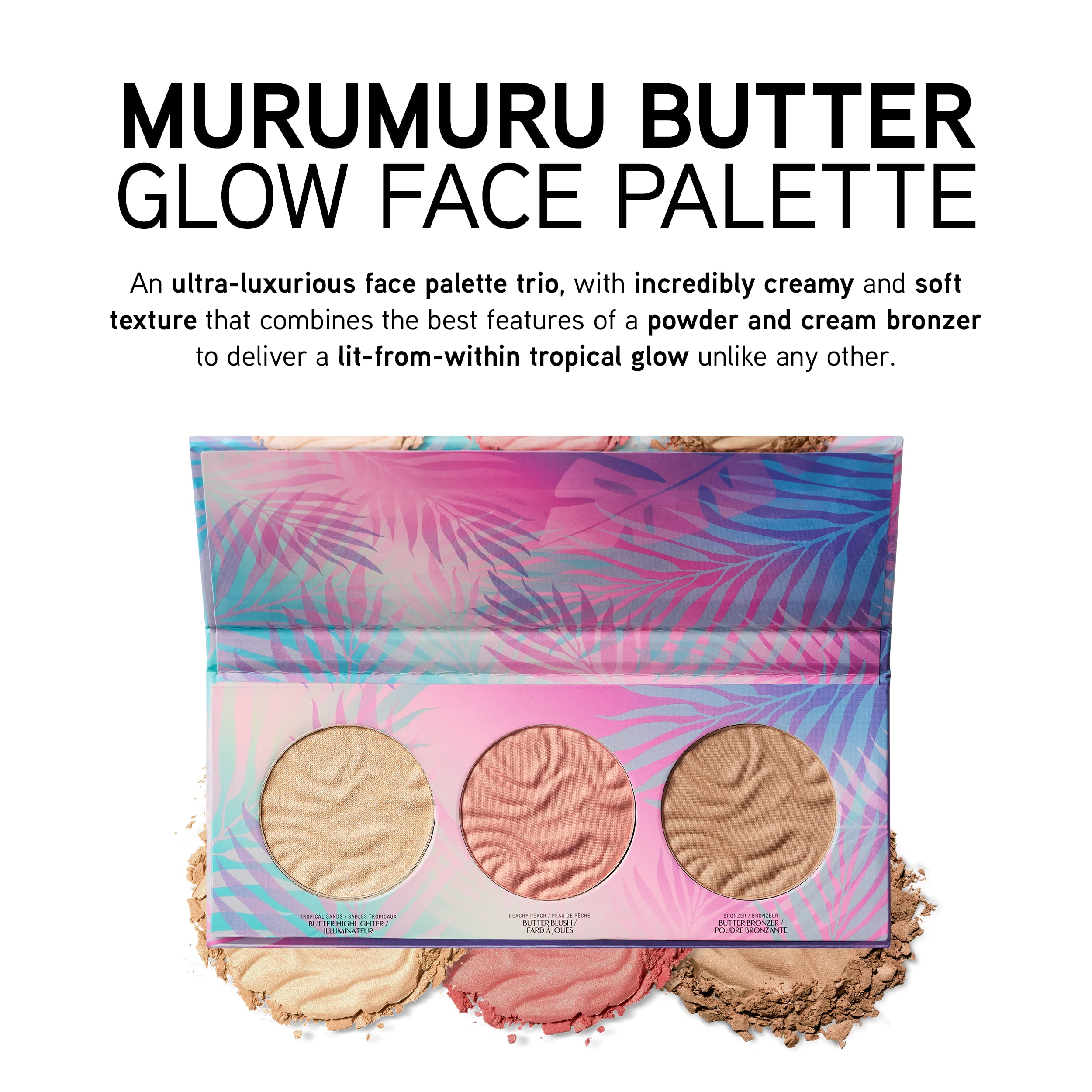 Physicians Formula Murumuru Butter Bronzer Face Powder Makeup Set, Dermatologist Tested, Vegan & Cruelty-Free - Glow Face Palette
