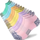Amutost Ankle Socks Womens Athletic Running Comfort Cushioned 3/5/6Pairs